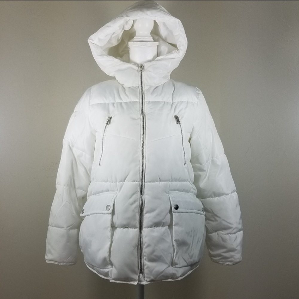 Zara Girls Puffer Hoodie Jacket Size 11/12